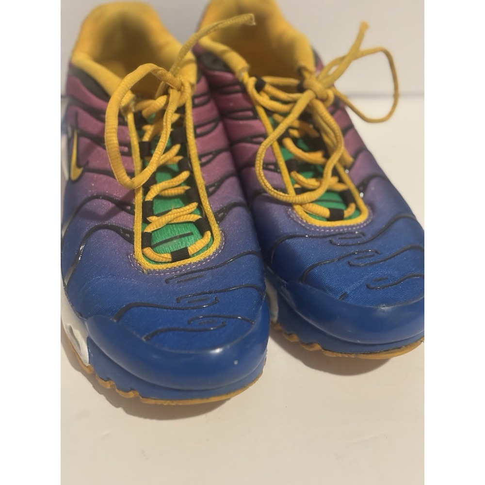 Nike Air Max Plus Gumball Size 4.5Y‎ Blue Yellow Boys Athletic Sneakers - Picture 4 of 12
